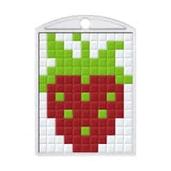 Pixelhobby Schlüsselanhänger Set Erdbeere