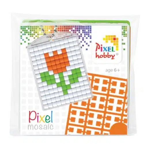 Pixelhobby Schlüsselanhänger Tulpe