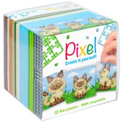 Pixel Triowürfel Katze