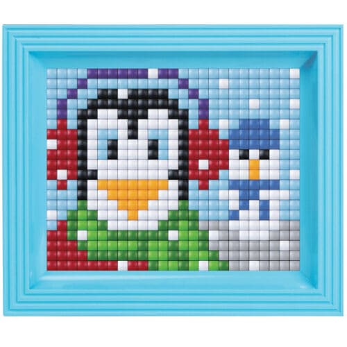 Pixel XL Bild mit Rahmen Pinguine