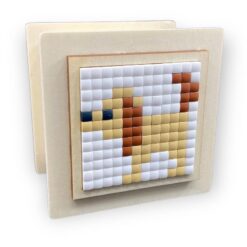 Holzkässeli mit Pixelbild