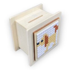 Holzkässeli mit Pixelbild