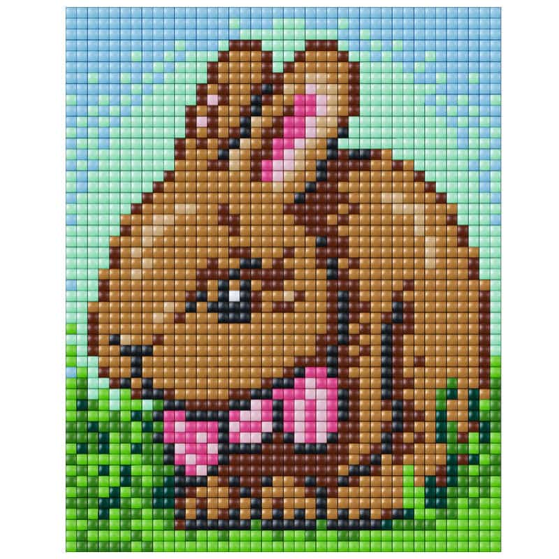 XL Osterhase braun 4 Platten