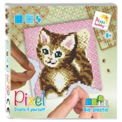 Pixel Set – 4 kleine Basisplatten Katze 44038