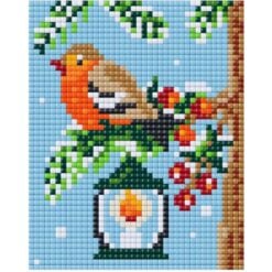 Weihnachtliches Pixelhobby XL Set – 4 Basisplatten Winter
