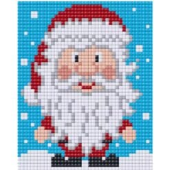 Weihnachtliches Pixelhobby XL Set – 4 Basisplatten Samichlaus
