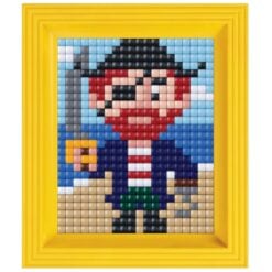 XL Pixelbild mit Rahmen Pirat 12074