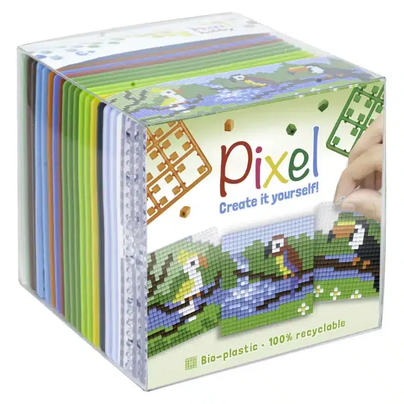 Pixel Würfel Trio Tropische Vögel 29016