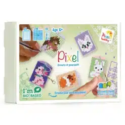 Pixel Schlüsselanhänger Themenbox Haustiere 23918