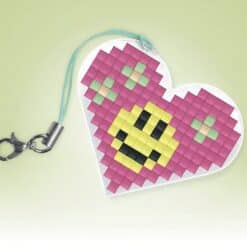 Pixelhobby Herz Grundplatte mit Kordel